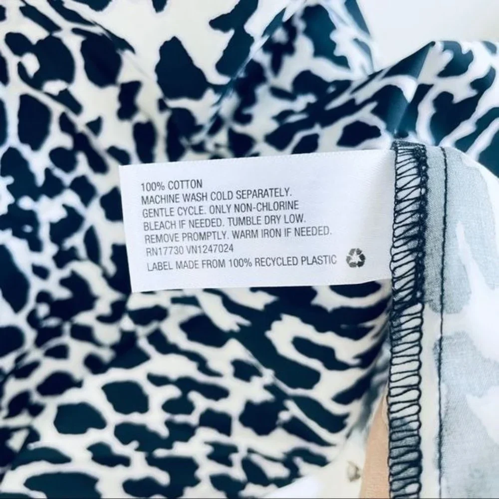 Sandy Liang x Target Leopard Print Long Ruffle Sleeve Midi Dress Plus Size NWT - Picture 13 of 15